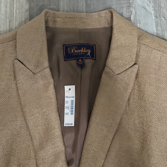 NEW {Madewell} Goldmine Blazer Linen Jacket, $165 - Picture 8 of 8